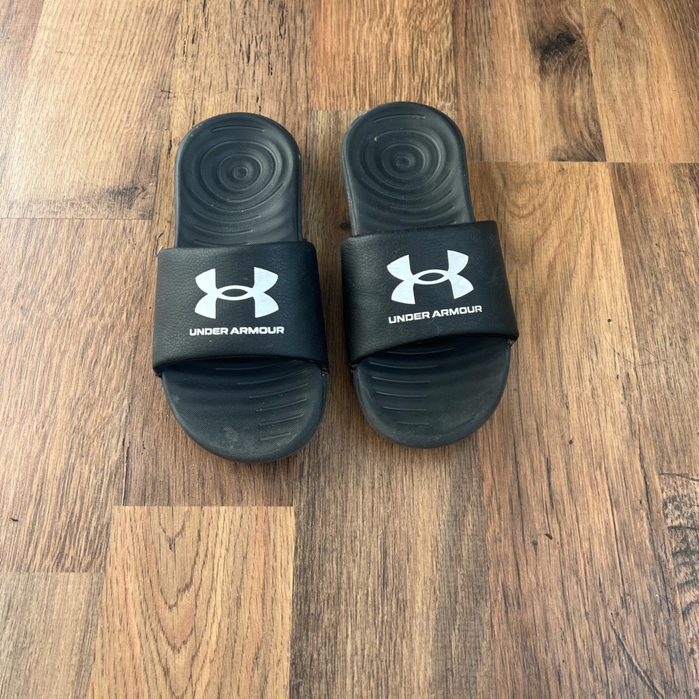 Under Armour Black Slide Sandals